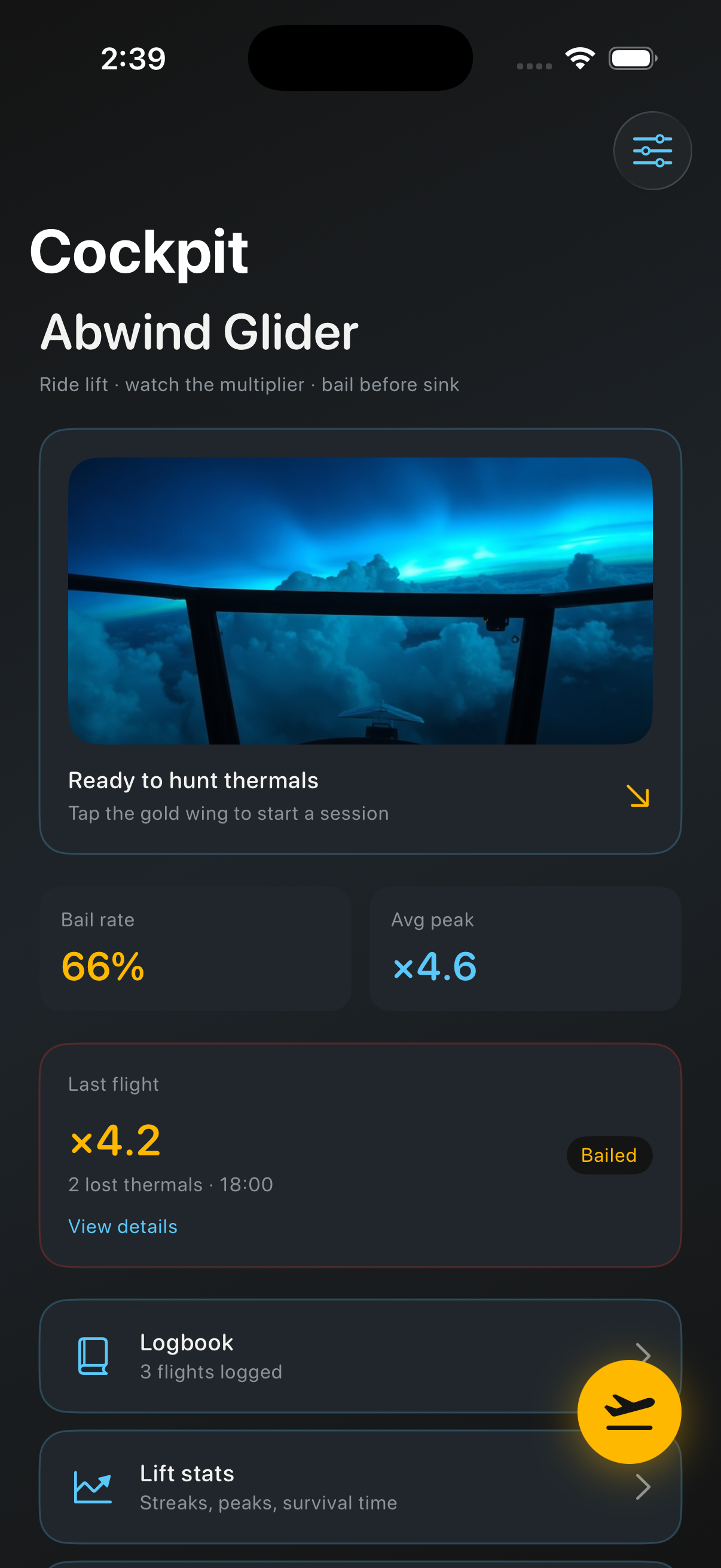Cockpit hub